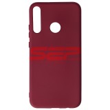 Husa Silicon Burgundy Huawei P40 Lite E, High Copy, Protectie Premium