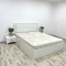 Pat Amelia 160 cm x 200 cm Alb cu Set Noptiere fara Saltea