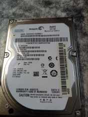 Hard Disk Seagate 250 GB. S-ata Laptop foto