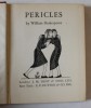 PERICLES by WILLIAM SHAKESPEARE , with engravings by ERIC GILL , edited by M.R. RILEY , 1935