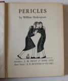 PERICLES by WILLIAM SHAKESPEARE , with engravings by ERIC GILL , edited by M.R. RILEY , 1935