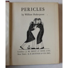 PERICLES by WILLIAM SHAKESPEARE , with engravings by ERIC GILL , edited by M.R. RILEY , 1935