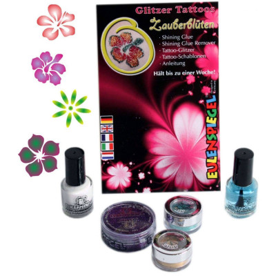 Set tatuaje temporare germane (glitter tattoos) Magical Flowers Eulenspiegel ST730560EULGT foto