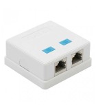 Priza dubla de perete 8P8C FTP Cat5 2x RJ45, Generic