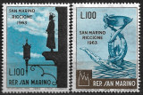 B0859 - San-Marino 1963 - Expozitia Riccione 2v.neuzat,perfecta stare