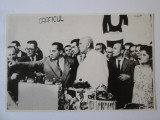 Foto originală 175x119 mm propaganda comunistă:Petru Groza,prim ministru anii 50