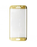 Cumpara ieftin Folie Sticla Curbata 3D Gold Samsung Galaxy S6 Edge, Full Screen, Antishock, 9H, 0.3mm