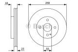 Disc frana MAZDA 2 (DL, DJ) (2014 - 2016) BOSCH 0 986 479 541