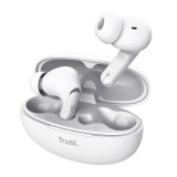Casti Trust Yavi earbuds BT, alb