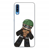 Husa compatibila cu Samsung Galaxy A70 Silicon Gel Tpu Model One Punch Man Mumen Rider