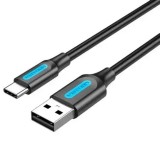 Cablu USB 2.0 A mufa - USB C mufa nichelat 0.25m VENTION COKBC