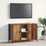 VidaXL Dulap TV, stejar artizanal, 101x35x65 cm, lemn prelucrat &amp; oțel