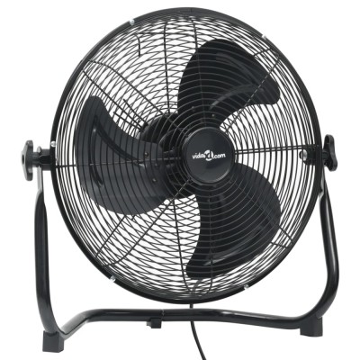 Ventilator de podea, 3 viteze, negru, 40 cm, 40 W foto