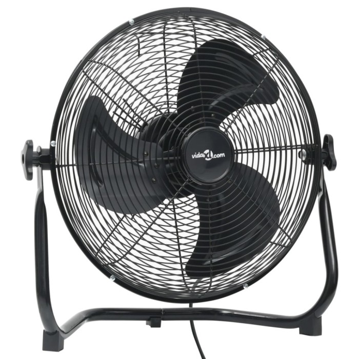 Ventilator de podea, 3 viteze, negru, 40 cm, 40 W