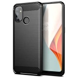 Husa telefon OnePlus Nord N100 - Techsuit Carbon Silicone - Black