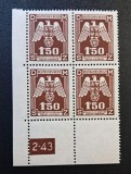 Protectoratul Boemiei și Moraviei(1943) - Bloc (Taxă de Serviciu) 1.50K cu Margine și Dată de Tipar "2-43" (MINT / Neștampilat) CLK1