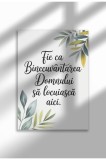 Unframed Religious Canvas Poster in Romanian - Digital Print - Binecuvantarea Domnului | A4 (21 x 29.7 cm)