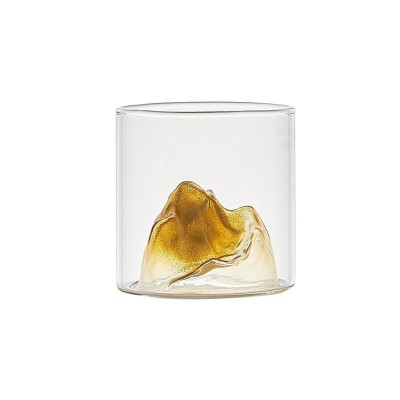 Set 6 pahare, design munte Gust la inaltime, multicolore foto