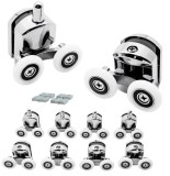 Set 8 role duble pentru cabina de dus Ruhhy, 23 mm, cromate