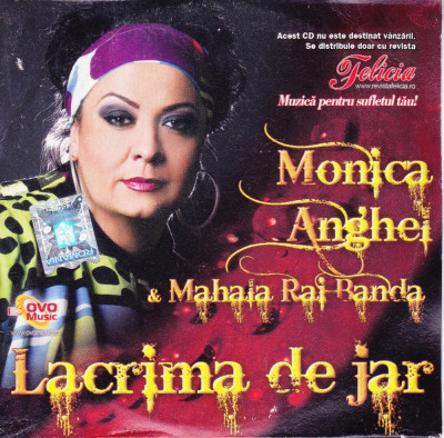CD Pop: Monica Anghel - Lacrima de jar ( original, stare foarte buna ) foto