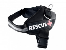 Ham pentru caini Rescue XXL 80 - 110 cm, negru foto