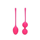Set bile kegel LOVELINE 2 Piece Thumping Kegel Ball Set, pentru tonifierea mușchilor pelvieni, rezistente la apă, roz