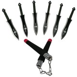 Cumpara ieftin Set antrenament, nunceag si cutite de aruncat, negru