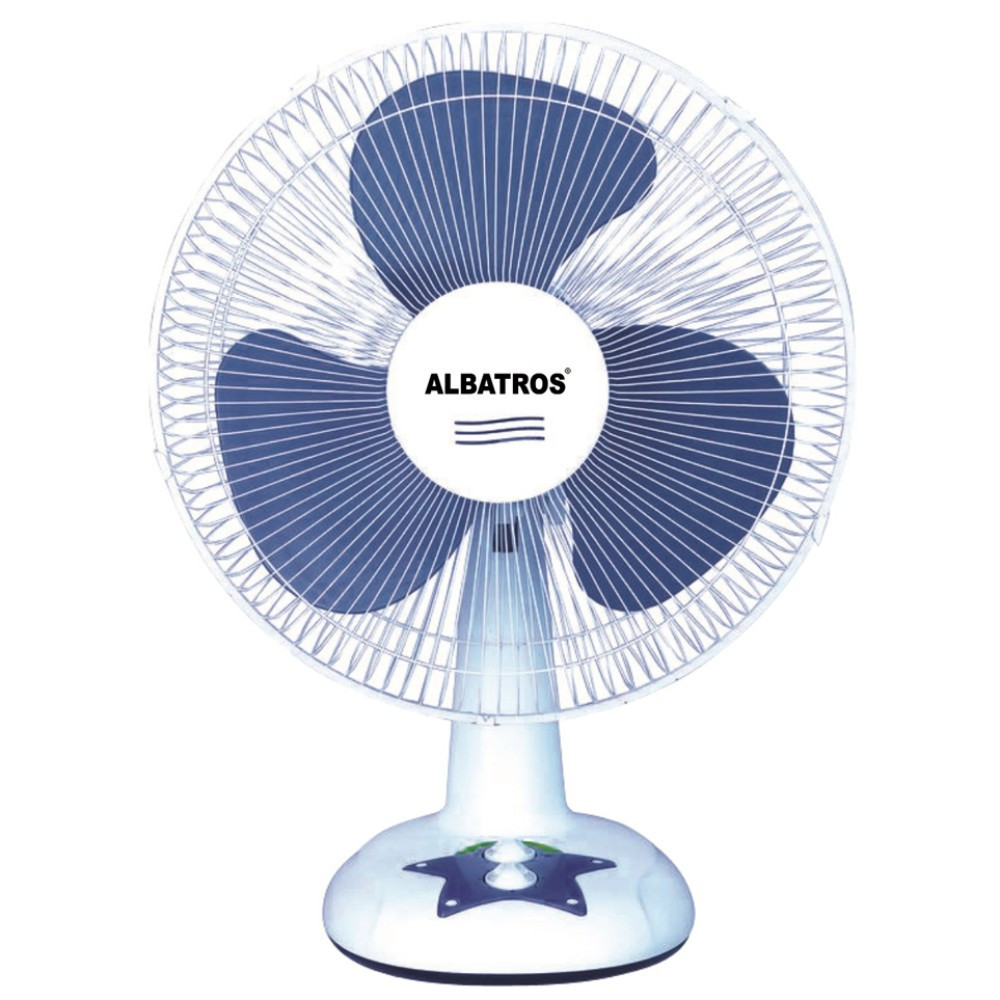 Ventilator de birou Albatros V30A, 30 W, 3 viteze, diametru 30 cm, functie  de oscilatie 90 grade, grilaj de protectie, alb | Okazii.ro