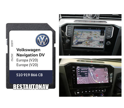 Card navigatie Volkswagen Discover PRO HDD Europa 2023 Passat B8 Golf 7 Tiguan foto