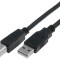 Cablu USB 2.0 A-B 3m Negru