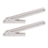 Cumpara ieftin Picioare masa pliabile, 22cm, alb, set 2 buc, montaj usor