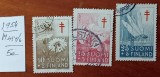 FINLANDA-1954-'' CRUCE-ROSIE''--FLORA-FAUNA-Serie completa-stampilat'' -Vezi-Scan