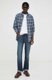 Levi&#039;s jeans 527&trade; SLIM BOOT CUT barbati, culoarea albastru marin 05527.0713