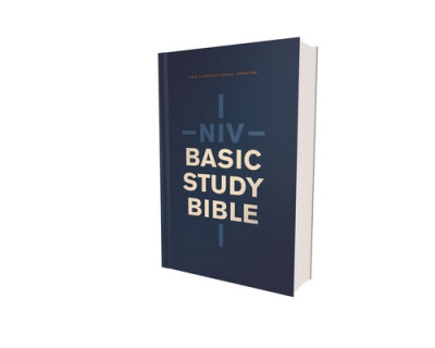 Niv, Basic Study Bible, Economy Edition, Paperback, Blue, Red Letter foto