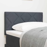 vidaXL T&ecirc;te de lit LED, design blocuri de diamant, gri &icirc;nchis, 80 cm, velur