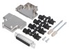 MH CONNECTORS Conector D-Sub 25-Pin Mamă 45&deg; Montare Cablu Lipire