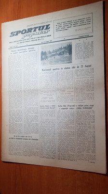 sportul popular 16 august 1954-intrecerile de inot,polo,sah,canotaj foto