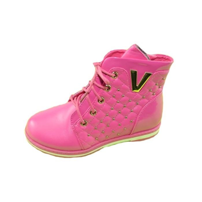 Ghete imblanite pentru fetite KELLAIFENG H2203F, Fucsia Ghete imblanite pentru fetite KELLAIFENG H2203F, Fucsia