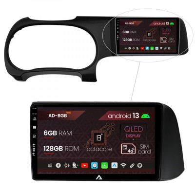 Navigatie Hyundai I10 (2020+), Android 13, B-Octacore 6GB RAM + 128GB ROM, 9 Inch - AD-BGB9006+AD-BGRKIT221 foto