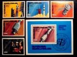 Central African Republic 1976 Space set+perf. sheet MNH DA.126, Nestampilat