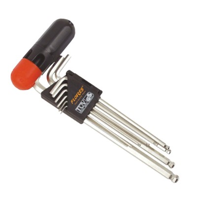 Imbus rotund cu maner, 220 mm, 9 buc / set foto
