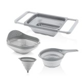 Cumpara ieftin Set 5 buc strecuratoare sita ET-00110 Gri 38.5x26.3x12 cm