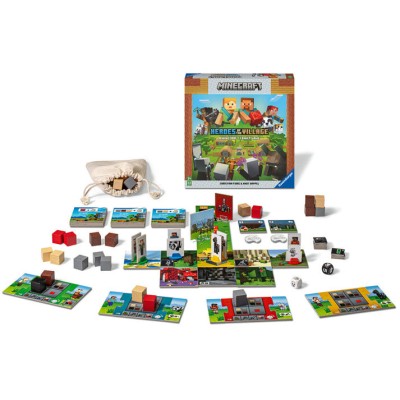 Minecraft Heroes of the Village, joc de societate pentru copii de la 7 ani, multilingv incl. RO foto