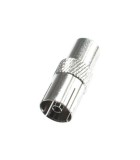 Mufa mama coaxiala metal se poate infileta direct pe cablu RG6 HOME, Home By Somogyi