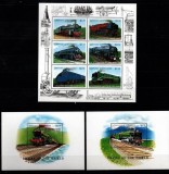 Grenada Grenadines 1996 Trains Steam locomotives MNH AA.096, Nestampilat