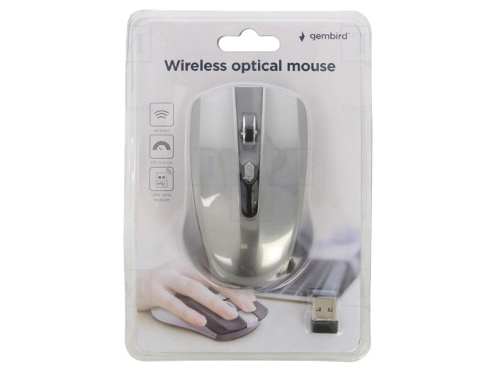 Mouse optic wireless USB A, 4 butoane