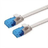 Cablu de retea RJ45 extra flat UTP cat.6A 0.5m Gri, Value 21.99.2010