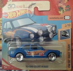 Hot Wheels, &amp;#039;70 Ford Escort RS1600, 2018, sigilat foto