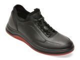Cumpara ieftin Pantofi sport BITE THE BULLET negri, 21103, din piele naturala