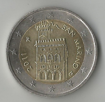 San Marino, 2 euro de circulatie, 2011, UNC foto